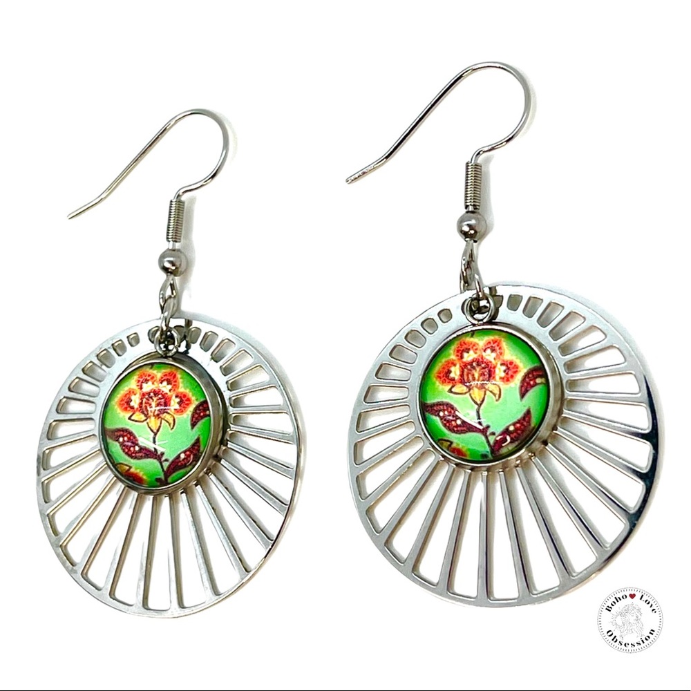 Poppy Flower LoveShine Earrings